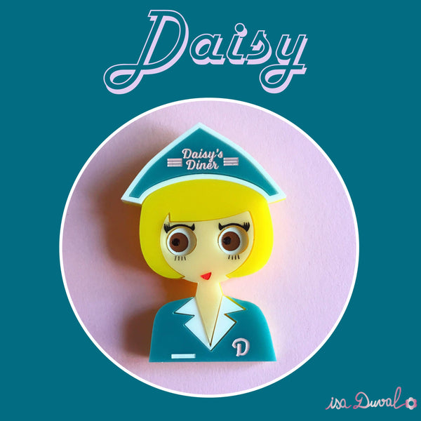Daisy Acrylic Brooch, Limited & Numbered Edition - Isa Duval